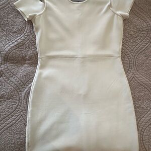 BCBGMaxAzria Chic Cream Mini Dress